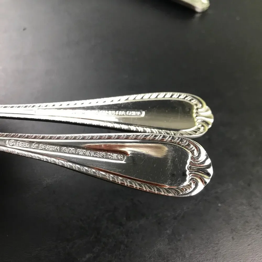 Reed & Barton Domain Teaspoon Lot of 4 Stainless Steel 18/10 Flatware China D